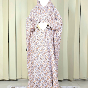 White Yellow Dusk Salah Long Khimar